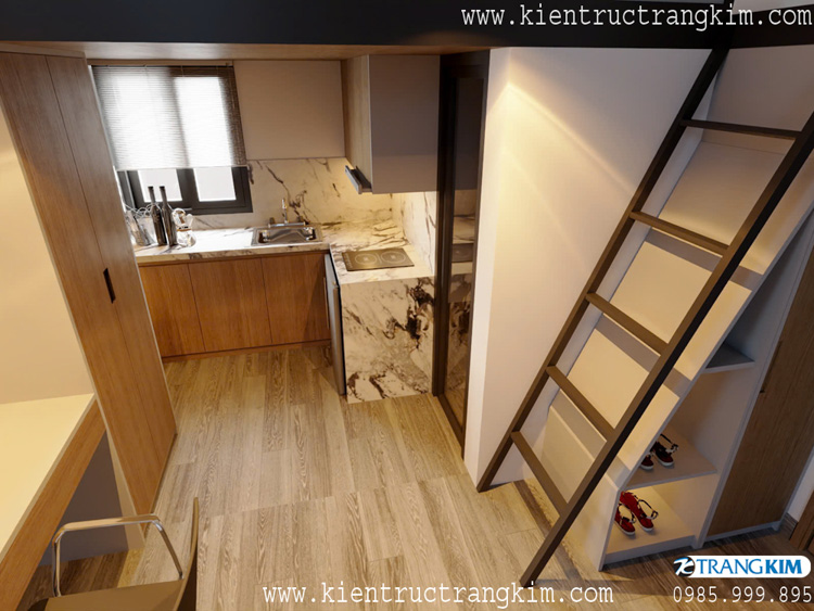 Nội thất phòng cho thuê 01 5 Thiết kế nhà cho thuê 60m2 với 4 phòng khép kín