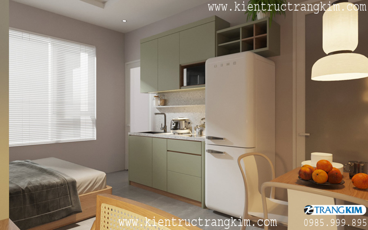 Nội thất phòng cho thuê trọ 3 Thiết kế nội thất nhà cho thuê kết hợp ở gia đình