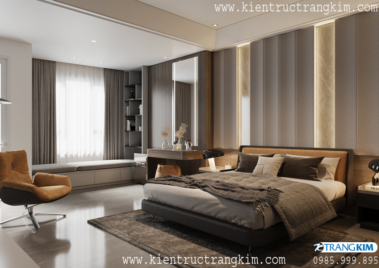 Nội thất phòng ngủ master 6 Thiết kế nội thất nhà cho thuê kết hợp ở gia đình