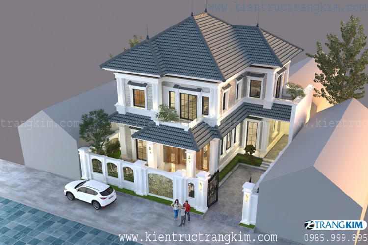 Lý Do Cần Thiết Phải Thiết Kế Biệt Thự Chống Chọi Với Thiên Tai 1 Thiết kế biệt thự đẹp 2 tầng mái Nhật Tân Cổ Điển