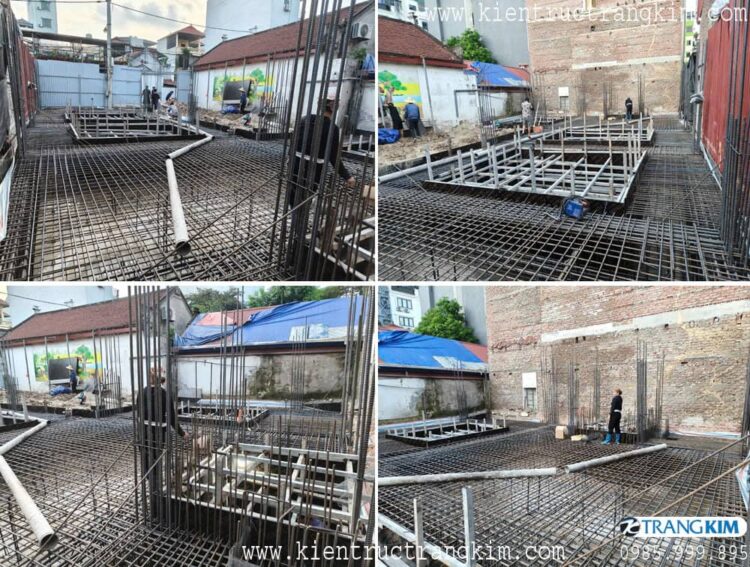 Hình ảnh thi công công trình chung cư mini cho thuê hiện đại kết hợp ở gia đình tầng 1 2