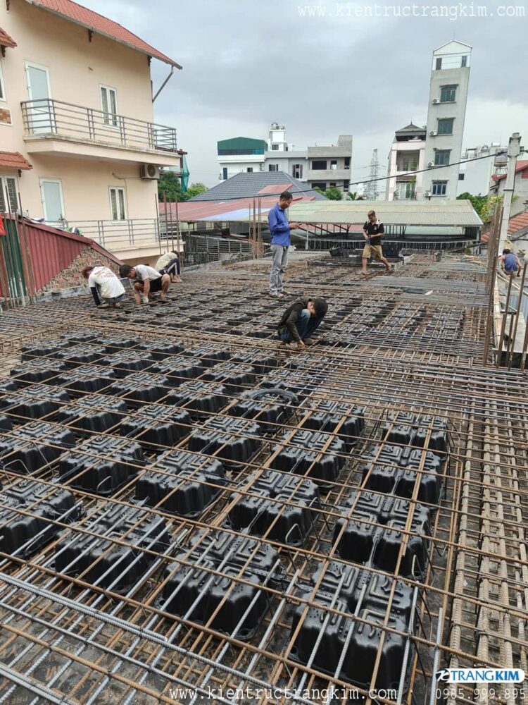 Hình ảnh thi công công trình chung cư mini cho thuê hiện đại kết hợp ở gia đình tầng 1 3