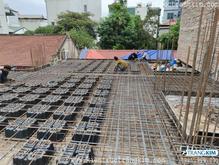 Hình ảnh thi công công trình chung cư mini cho thuê hiện đại kết hợp ở gia đình tầng 1 4