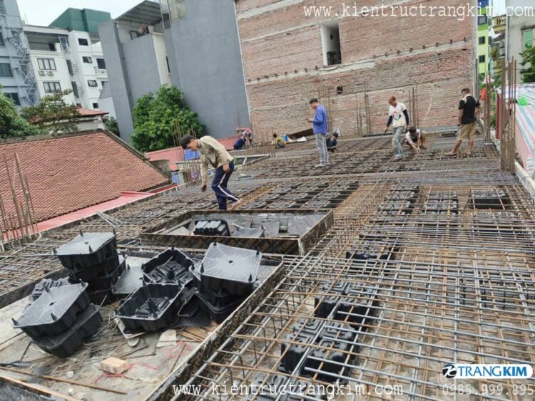 Hình ảnh thi công công trình chung cư mini cho thuê hiện đại kết hợp ở gia đình tầng 1 7