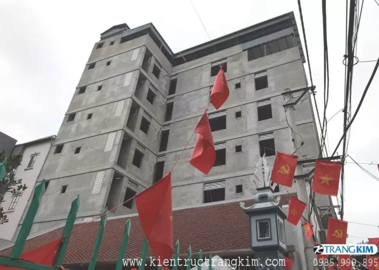 Hình ảnh thi công công trình chung cư mini cho thuê hiện đại kết hợp ở gia đình tầng 1 11