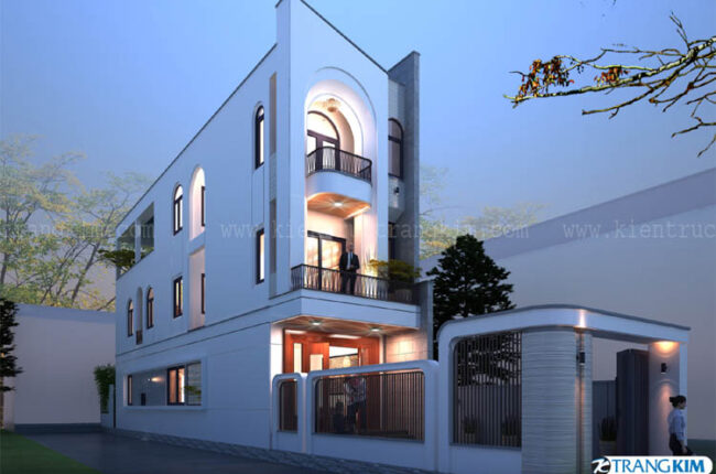 Kiến trúc nhà phố hiện đại, sang trọng với thiết kế tối giản.