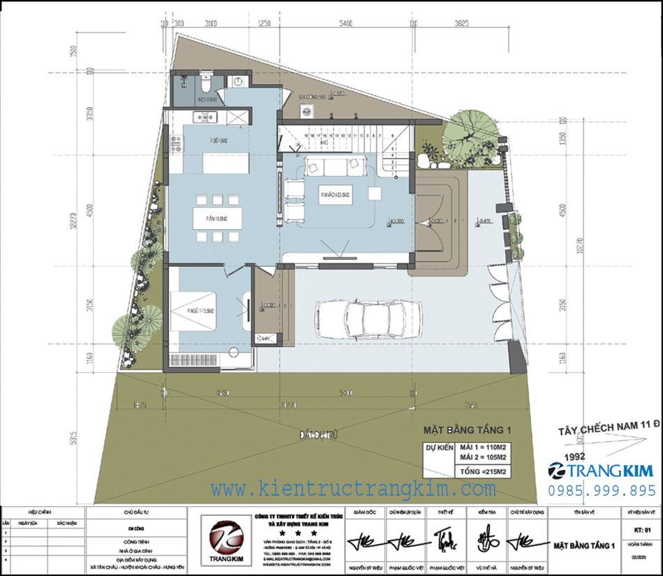 Mặt bằng thiết kế tầng 1 1 Mặt bằng kiến trúc tầng 1