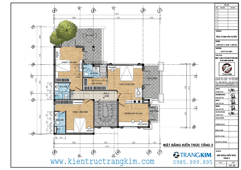 Mặt bằng kiến trúc tầng 1