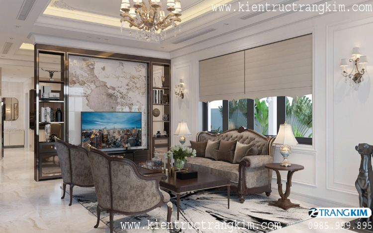 Thiết kế nội thất biệt thự 2 tầng mái Nhật hiện đại