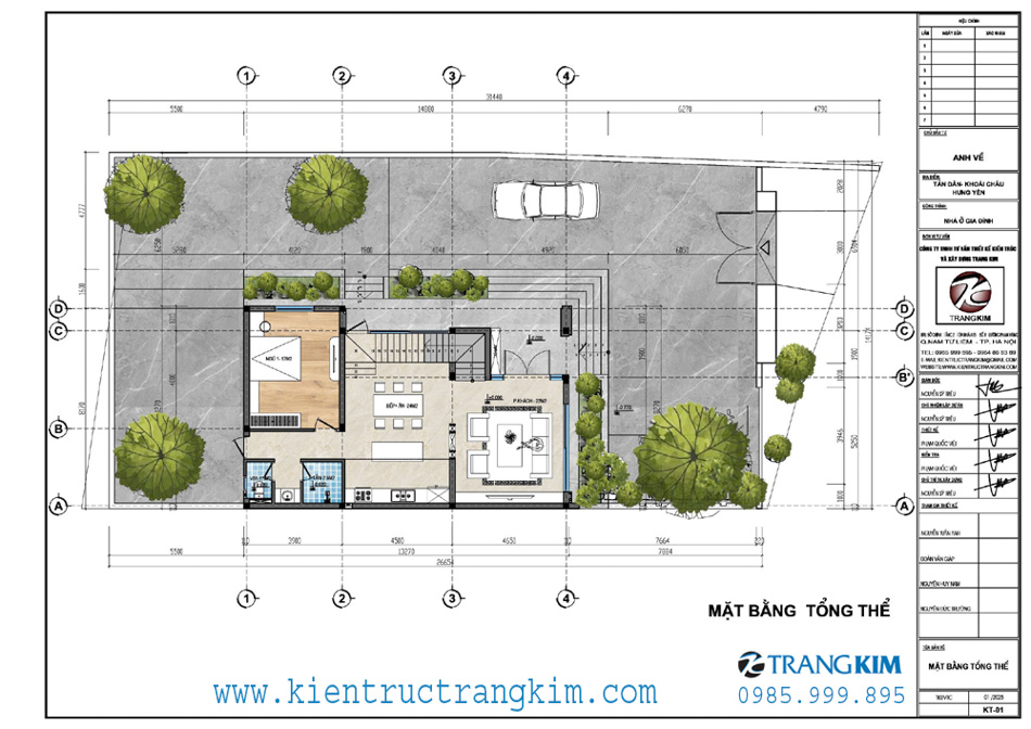 Mặt bằng định vị công trình 1