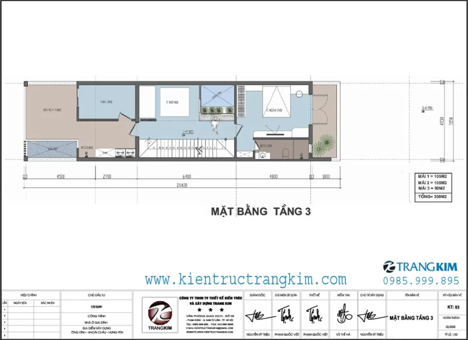 Mặt bằng thiết kế tầng 3 1 Mặt bằng thiết kế tầng 3 1
