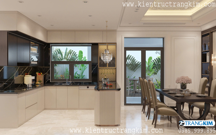 Thiết kế nội thất biệt thự 2 tầng mái Nhật hiện đại