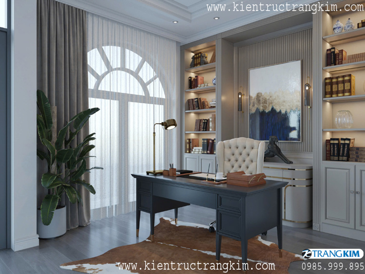 Thiết kế nội thất biệt thự 2 tầng mái Nhật hiện đại