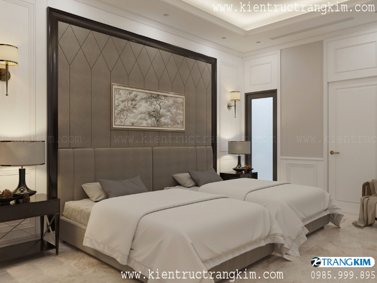 Thiết kế nội thất biệt thự 2 tầng mái Nhật hiện đại