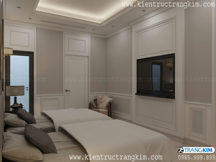 Thiết kế nội thất biệt thự 2 tầng mái Nhật hiện đại