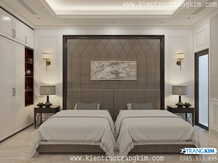 Thiết kế nội thất biệt thự 2 tầng mái Nhật hiện đại