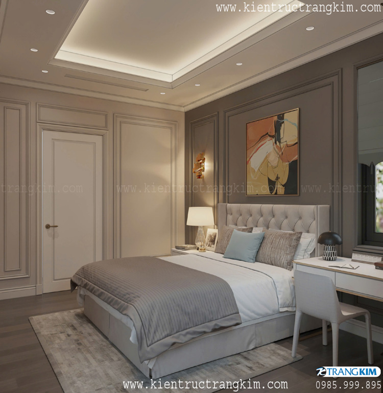 Thiết kế nội thất biệt thự 2 tầng mái Nhật hiện đại