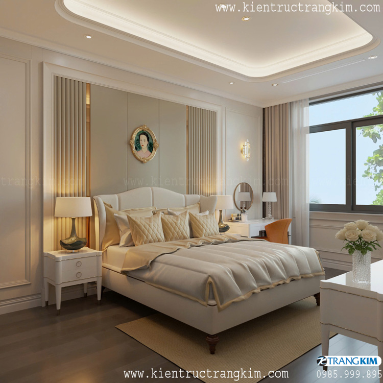 Thiết kế nội thất biệt thự 2 tầng mái Nhật hiện đại