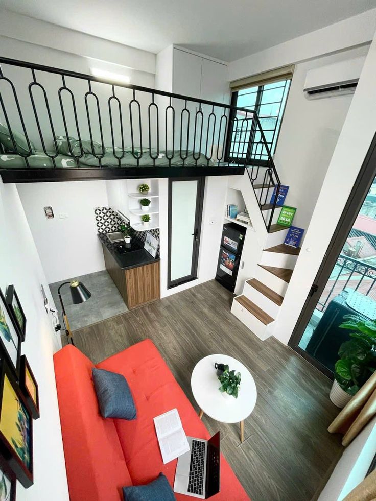 Mẫu thiết kế phòng trọ 15m² với gác lửng và nội thất thông minh 1 Mẫu thiết kế phòng trọ 15m² với gác lửng và nội thất thông minh 1