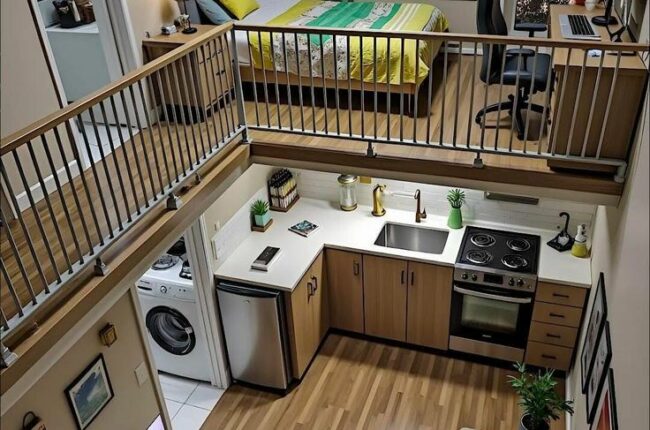 Nội thất căn hộ nhỏ gọn, hiện đại với thiết kế thông minh, tối ưu không gian.