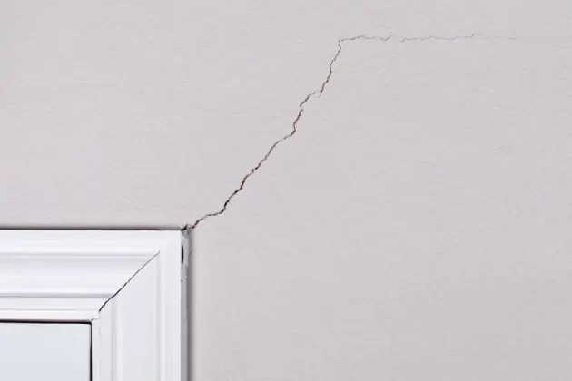 Vết nứt trên tường và sàn nhà 1 Vết nứt trên tường và sàn nhà 1