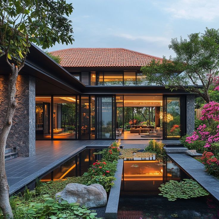 Mẫu biệt thự nhà vườn 1 tầng hiện đại 1 Mẫu biệt thự nhà vườn 1 tầng hiện đại 1