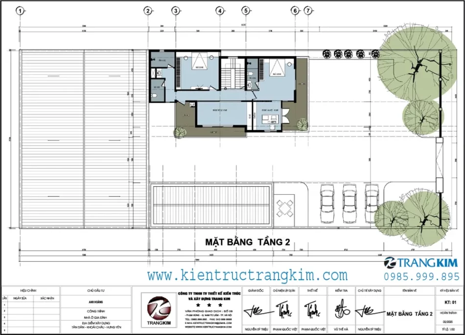 Mặt bằng thiết kế tầng 2 1
