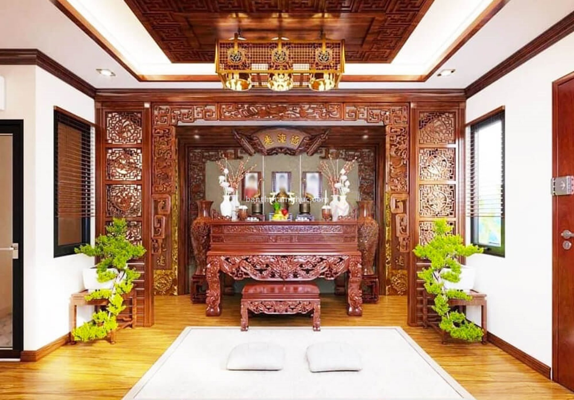 Giới thiệu một số mẫu phòng thờ đẹp, hiện đại 3