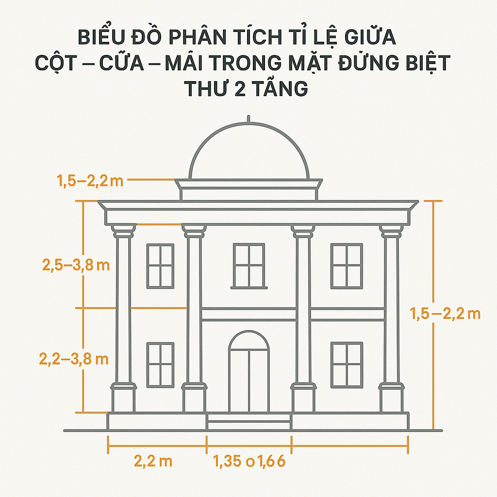 Tỉ lệ giữa các yếu tố kiến trúc: cột, cửa, mái 1 Tỉ lệ giữa các yếu tố kiến trúc: cột, cửa, mái 1
