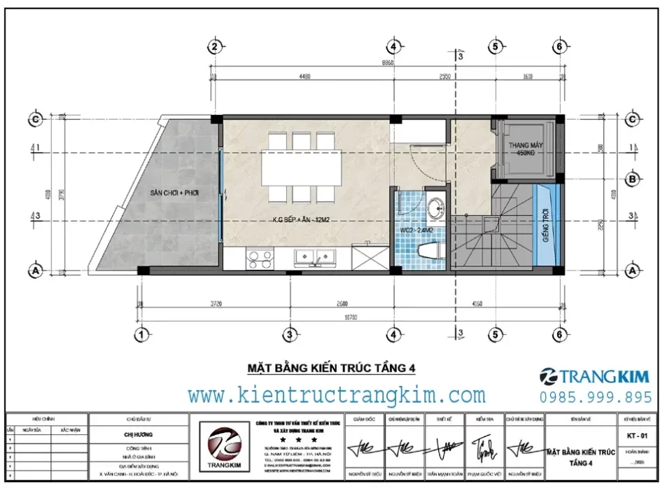 Mặt bằng thiết kế tầng 4 1