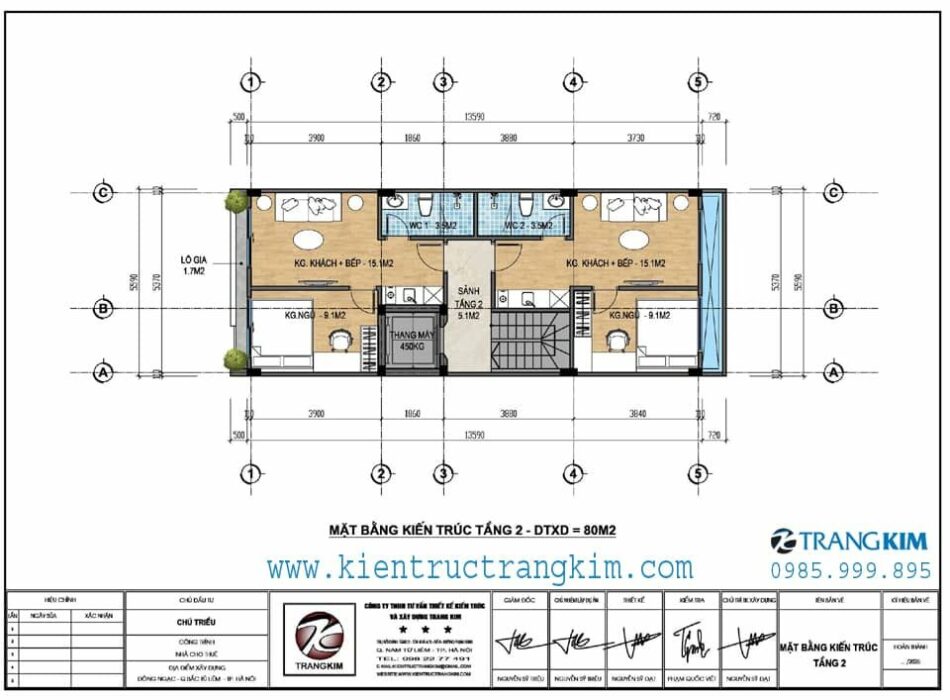 Mặt bằng thiết kế tầng 2 1 Mặt bằng thiết kế tầng 2 1