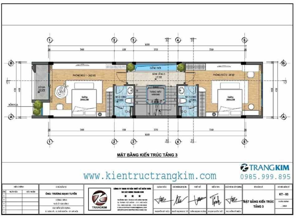 Mặt bằng thiết kế tầng 3 1 Mặt bằng thiết kế tầng 3 1