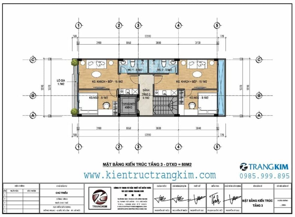 Mặt bằng thiết kế tầng 3 1 Mặt bằng thiết kế tầng 3 1