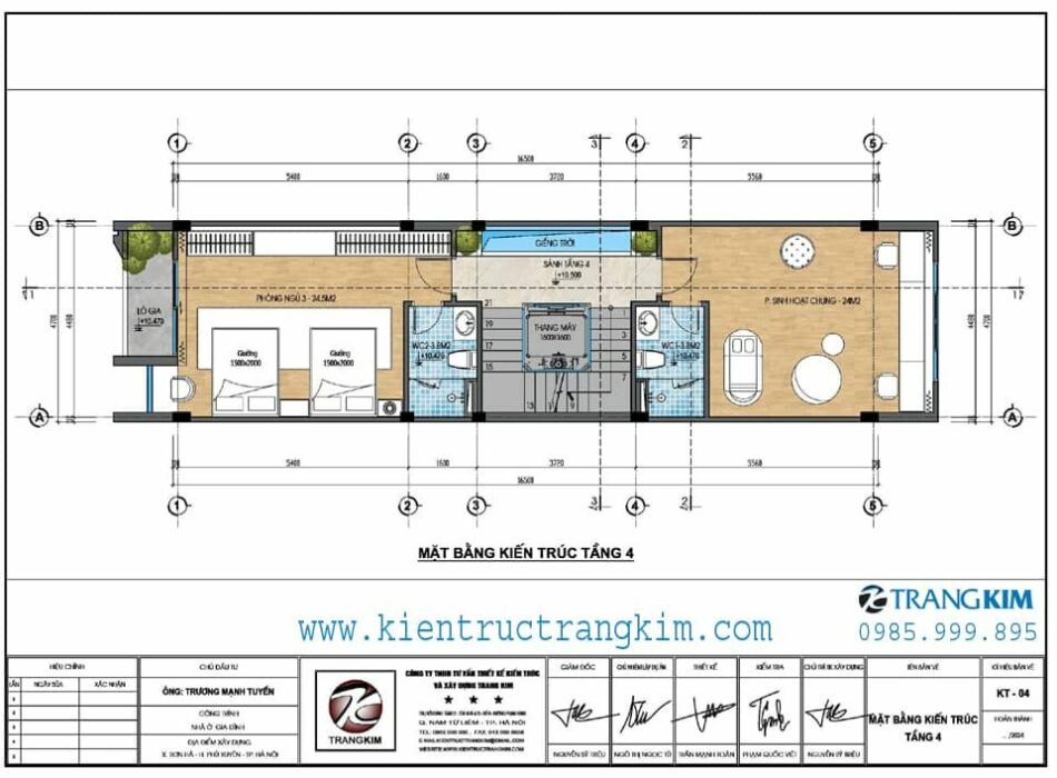 Mặt bằng thiết kế tầng 4 1 Mặt bằng thiết kế tầng 4 1