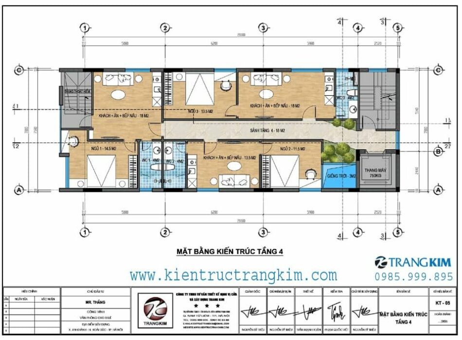 Mặt bằng thiết kế tầng 4 1 Mặt bằng thiết kế tầng 4 1
