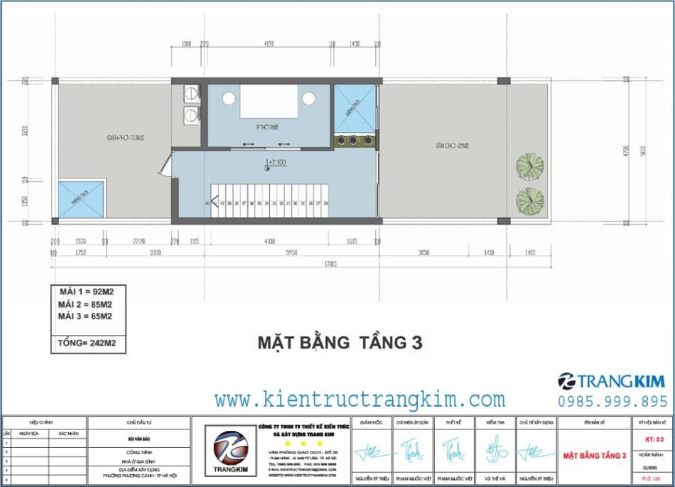 Mặt bằng thiết kế tầng 3 1