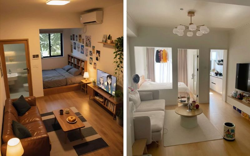 Thiết kế căn hộ studio mini hiện đại, tối giản 1