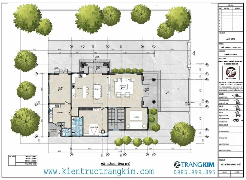 Mặt bằng định vị công trình 1