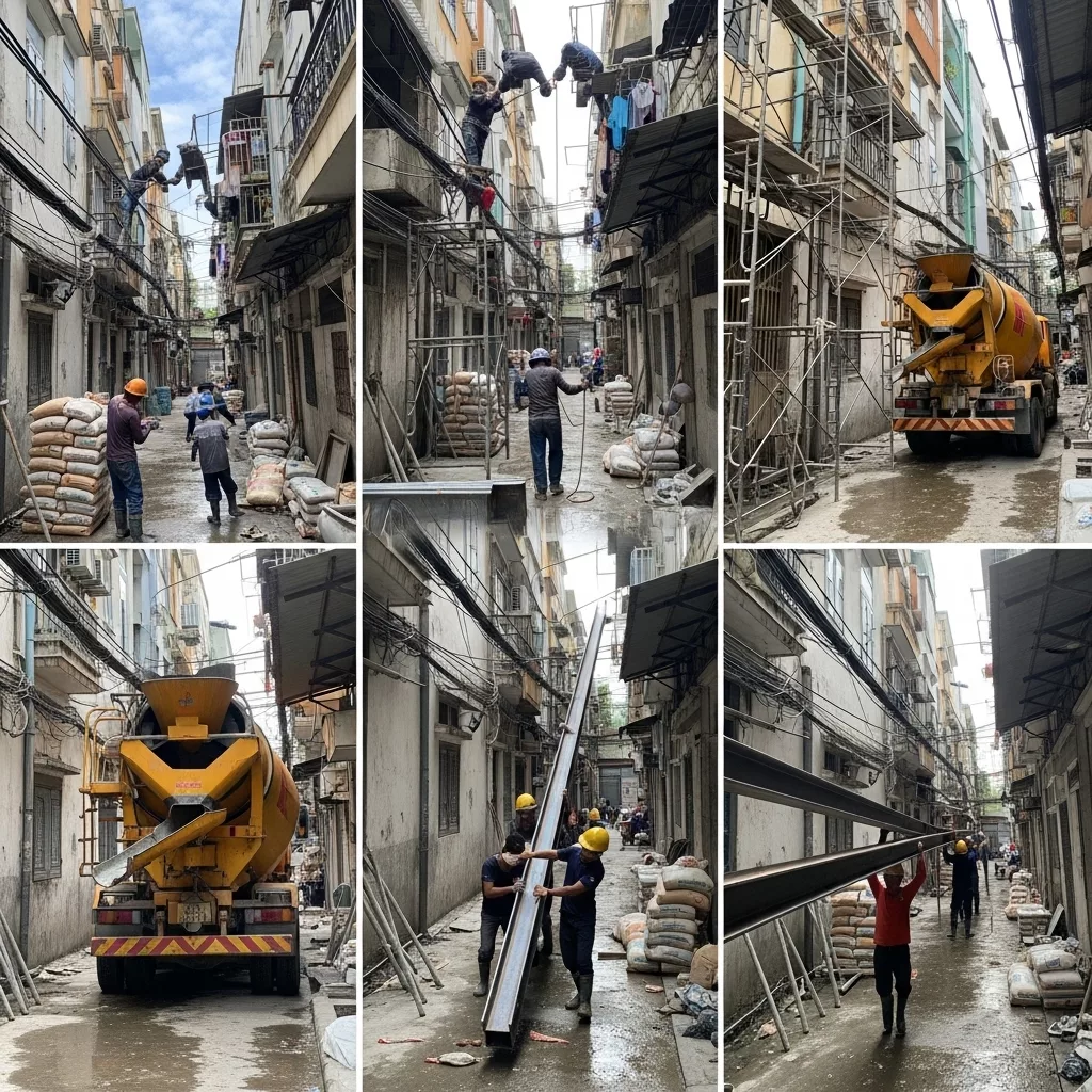 Bỏ qua độ khó thi công và điều kiện hiện trường 1