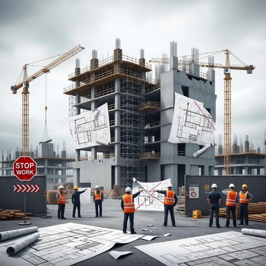 Đổi vật liệu phút chót làm gián đoạn tiến độ 1 Đổi vật liệu phút chót làm gián đoạn tiến độ 1