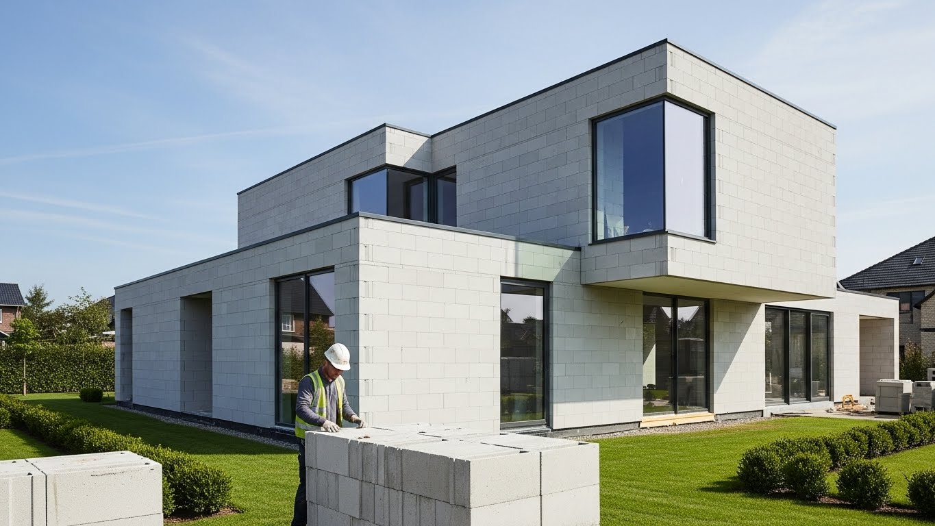 Kết hợp tường ngăn nhẹ để giảm tải trọng công trình 1 Kết hợp tường ngăn nhẹ để giảm tải trọng công trình 1