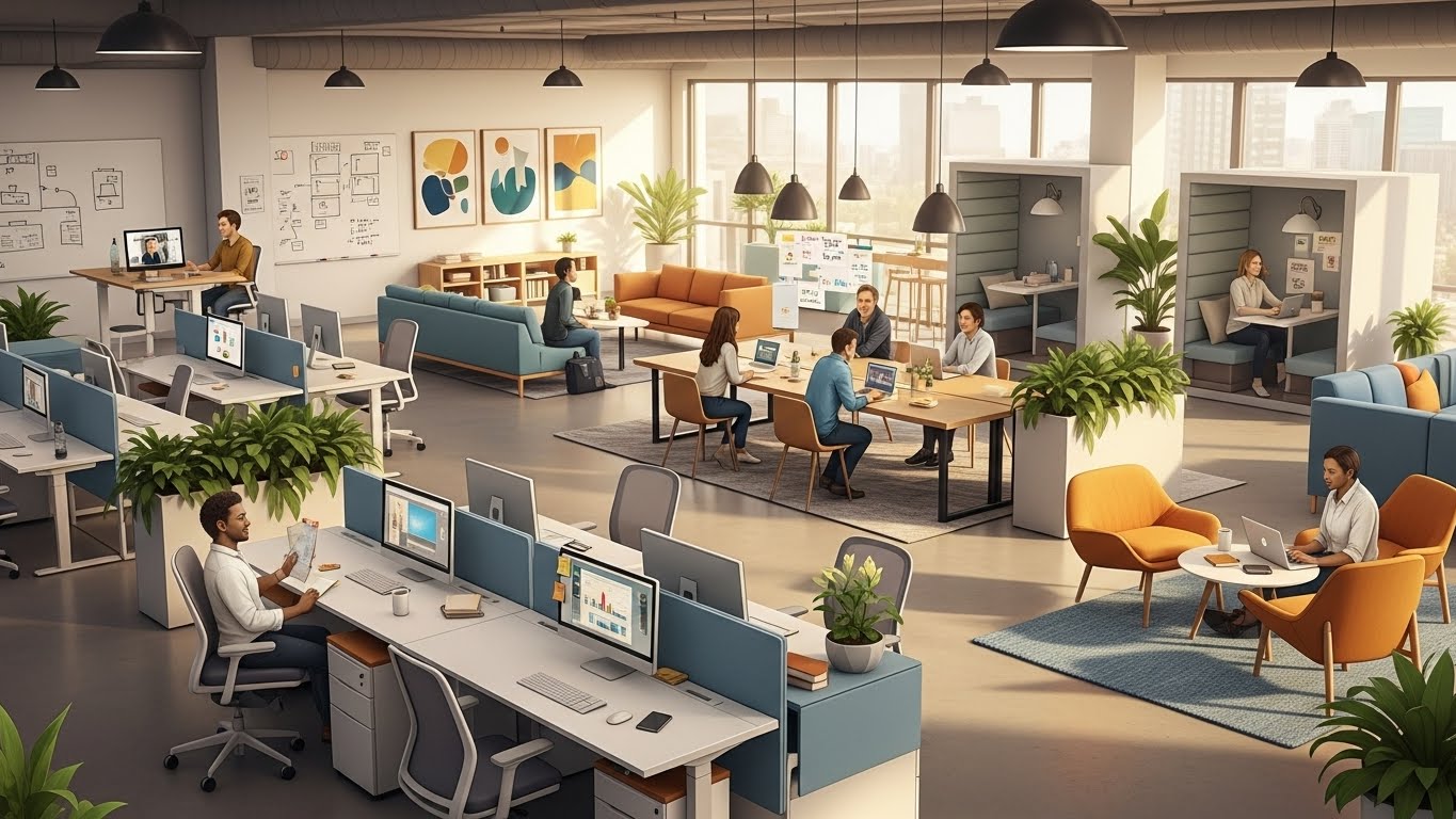 Sự thay đổi nhu cầu thuê trong thời đại co-working và hybrid work 1