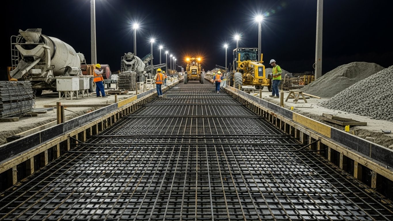 Mác bê tông đường nội bộ và công trình phụ 1