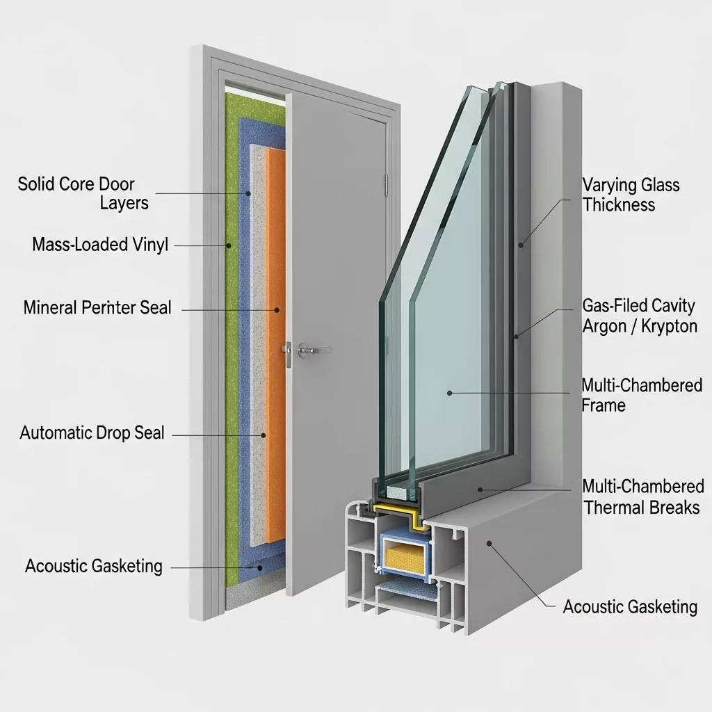 Kính hộp cách âm và khả năng giảm tiếng ồn thực tế 1 Kính hộp cách âm và khả năng giảm tiếng ồn thực tế 1