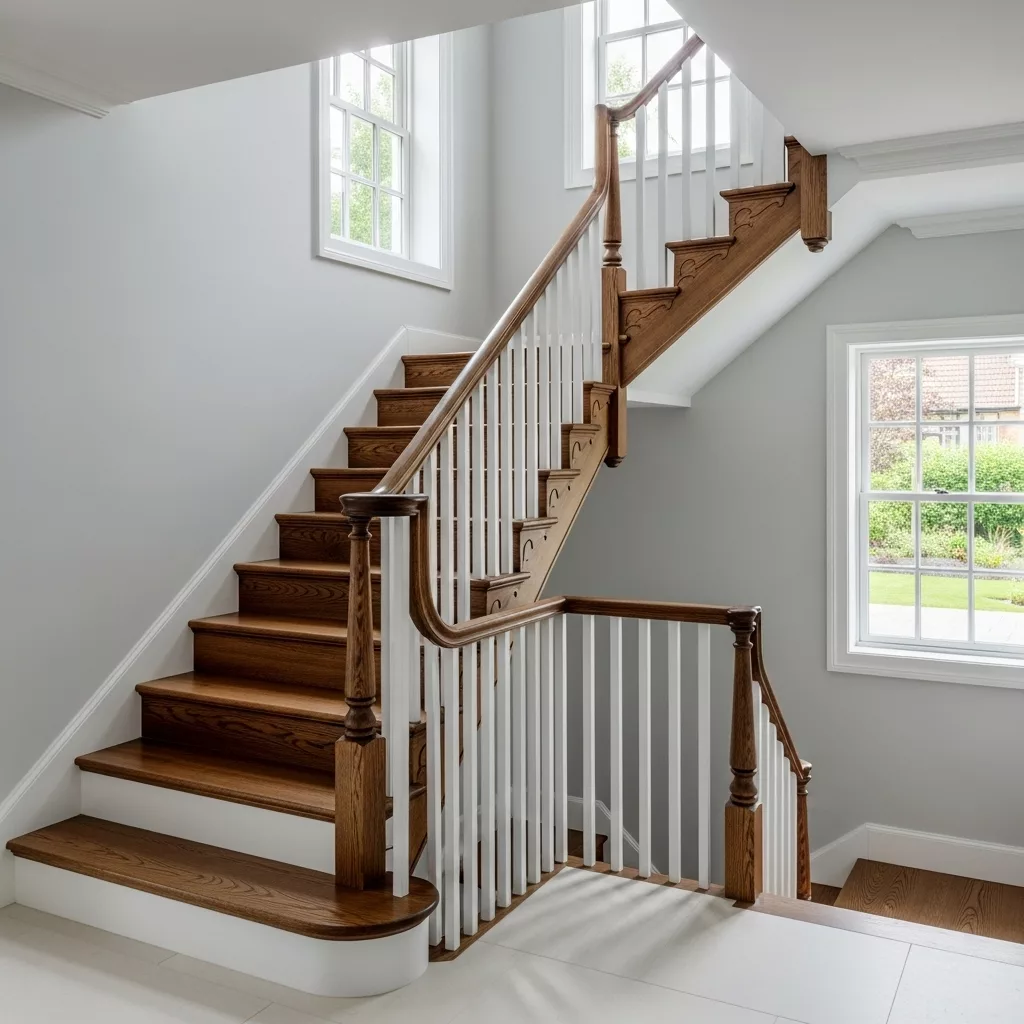 Tổng quan về cầu thang xoắn và cầu thang chữ L 1