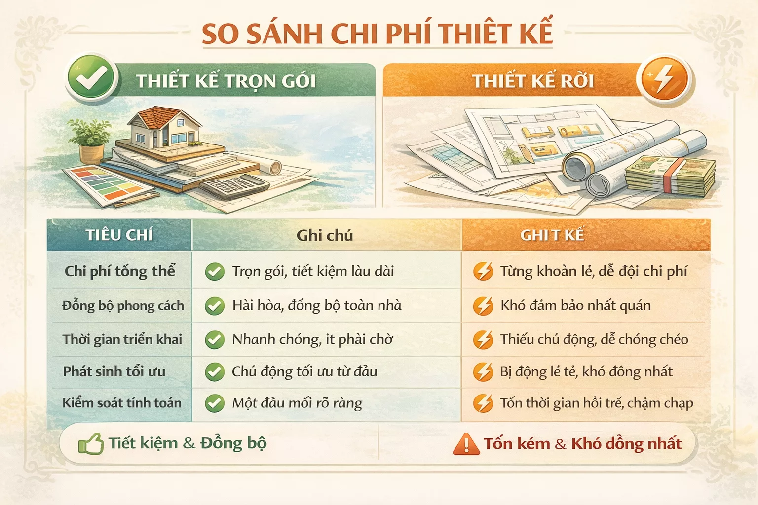 Mối liên hệ giữa chi phí thiết kế và chi phí vận hành 1 Mối liên hệ giữa chi phí thiết kế và chi phí vận hành 1