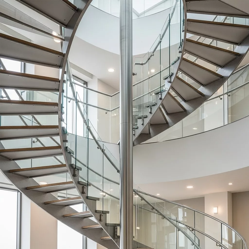 Cầu thang xoắn và giá trị thẩm mỹ không gian 1