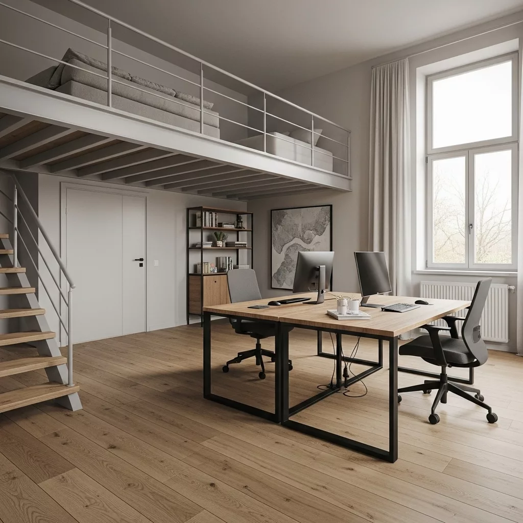 Vị trí bàn học – bàn làm việc cho 2 người 1