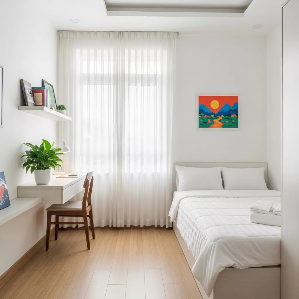 Vì sao phòng trọ bình dân vẫn có thể sáng và sạch? 1