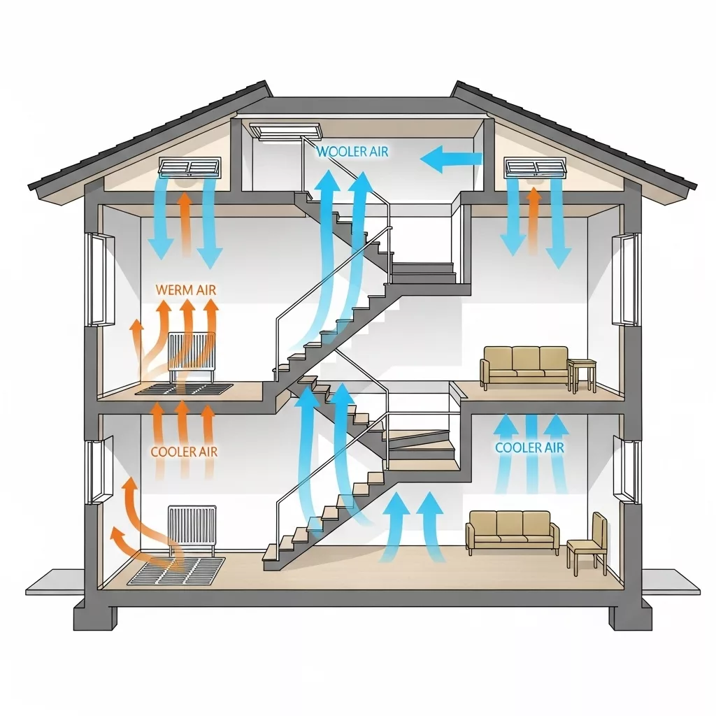 Cách xác định vị trí cầu thang phù hợp mặt bằng 1